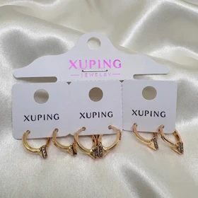 گوشواره ژوپینگ طرح «میخ» (Nail) | ترکیب جسارت صنعتی و درخشش نگین