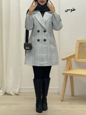 3710-مانتو پاییزه موکا