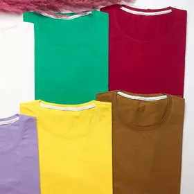تیشرت ساده مدادرنگی کد 534