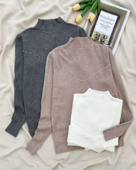 پلیور بافت سینه مروارید کد 5303