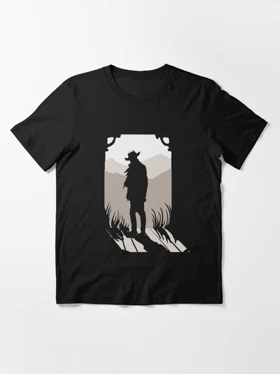تیشرت بازی Red Dead Redemption | تیشرت رد دد ریدمپشن طرح Old Western Silhouette کد 159914