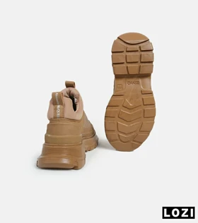 کفش کتانی نیم ساق قهوه ای Alexander McQueen