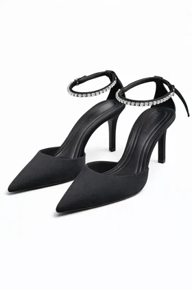 کفش زنانه stradivarius مدل نگین‌دار