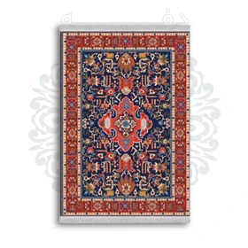 *جدید* فرشینه از جنس پارچه شانل مخمل ترک طرح فانتزی برند دفه کد 1821