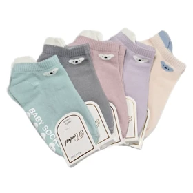 جوراب فانتزی بچگانه استپ دار 4تا6سال نخ پنبه