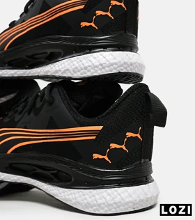 کفش کتانی ورزشی مشکی نارنجی مردانه و زنانه PUMA مدل 5452