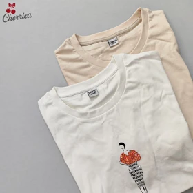 تیشرت باکسی دختر نگینی