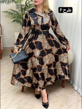 پیراهن ساتن نازیلا 3579