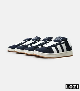 کفش کتانی مردانه و زنانه سرمه ای سفید ADIDAS Campus مدل 4999