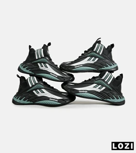 کفش کتانی ساق‌دار مشکی سفید فیلی Reebok Shaq Attaq