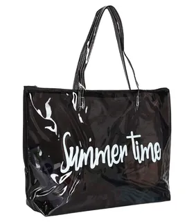 کیف استخری شفاف شبرنگ ضد آب طرح Summer Time کد 15417