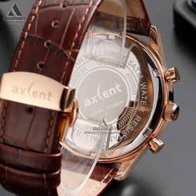 ساعت اکسنت بند چرمی Axcent AX183006RGW