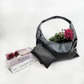 کیف دوشی زنانه مدل پرنیان کد 9400 (مشکی)