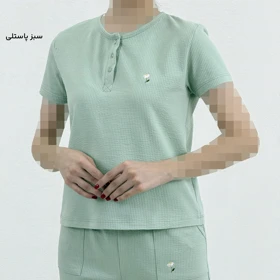 تیشرت زنانه نخ و پنبه گلدوزی | آی بولک