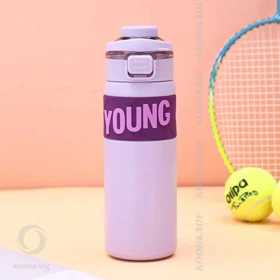 تراول ماگ دو حالته YOUNG حجم 650ML (بنفش)