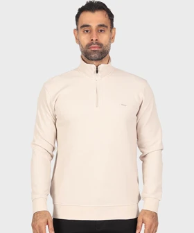 تیشرت آستین بلند یقه اسکی و نیم زیپ 0624