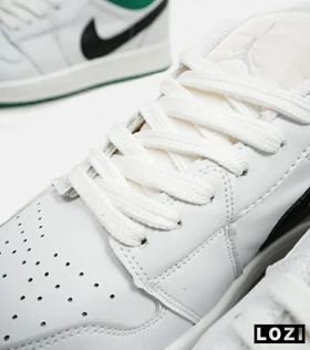 کفش کتانی مردانه سفید مشکی سبز NIKE SB dunk Low Pro