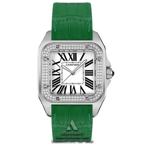 ساعت مچی کارتیه Cartier Santos 100 diamond-SG