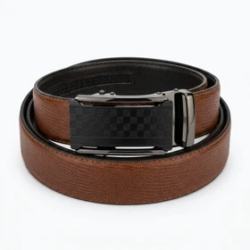 کمربند مردانه ریلی چرم طبیعی مدل Lizard Leather