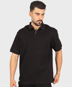 تیشرت نیم زیپ لش مردانه 4036