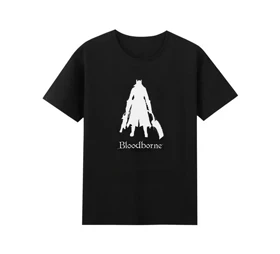 تیشرت بلادبورن طرح لوگوی bloodborne سفید