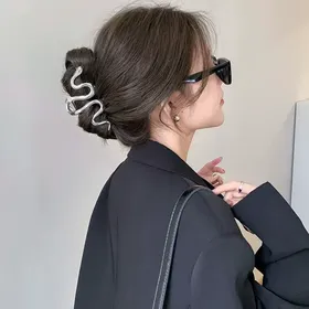 کلیپس سر دخترانه زنانه مجلسی مینیمال طرح مار