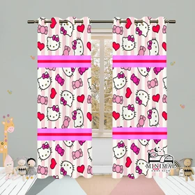 پرده کودک طرح کیتی مدل W5141