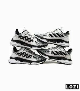کفش کتانی مردانه سفید مشکی طوسی ADIDAS UltraBoost