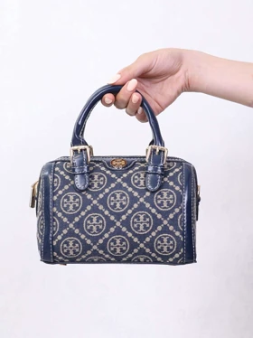 کیف دستی/دوشی زنانه مدل توری برچ Tory Burch کد A1960 (سرمه ای)