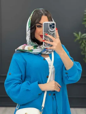 ست مانتو و شلوار جلو دکمه