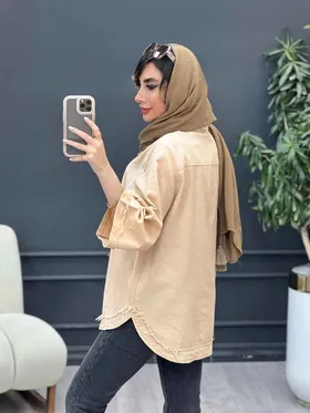 مانتو جلو بسته دو دکمه