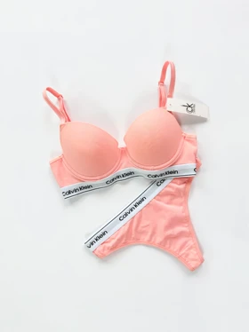 ست شورت بکلس و سوتین فنر دار نخ پنبه کلوین کلاین Calvin Klein