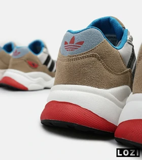 کفش کتانی مردانه طوسی قهوه ای مشکی ADIDAS torsion