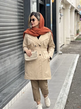 بارانی آستردار سارا