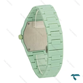 ساعت طرح ای پی پلاستیکی تک موتوره سبز AP-7854-G