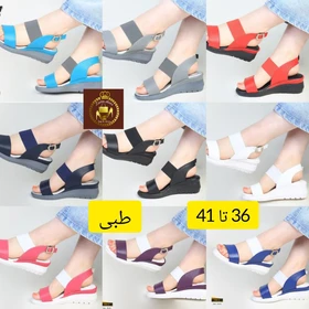 صندل لژدار زنانه اسپرت تمام طبی 595-2