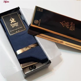 جوراب مردانه مدل پنبه‌ای جعبه دار بامبو ضیاکو کد 5199-961 بسته 6 عددی