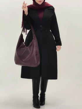 3575-بارانی آستردار شیما