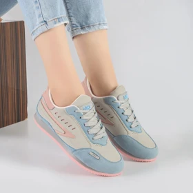 کفش و کتانی اسپرت زنانه مدل نایک NIKE رنگ آبی و صورتی