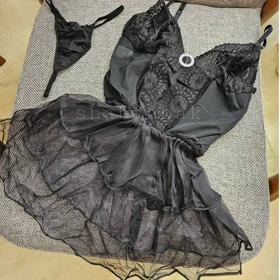 لباس خواب فانتزی پشت‌باز کد 7042