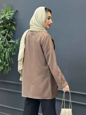 مانتو چهار دکمه آستین دو دکمه