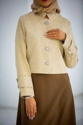 مانتو 2 پی اس ژاکارد مصری