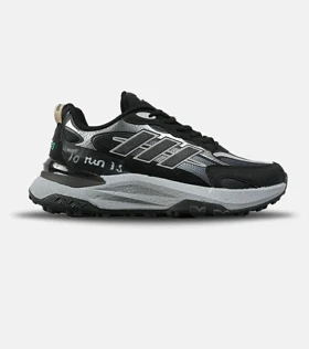 کفش کتانی مردانه و زنانه مشکی طوسی Adidas More Than Speed مدل 7731