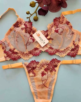 ست شورت و سوتین زنانه تورگاز گل بنفش کارن