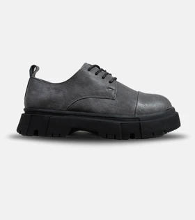 کفش کتانی مردانه طوسی BERSHKA