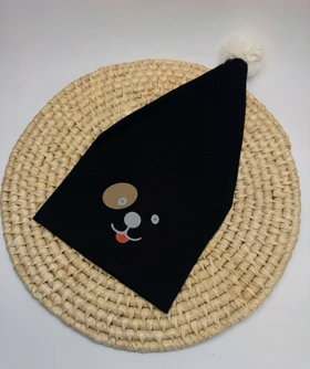 کلاه پاییزه جنس نخی قسطی (مشکی)