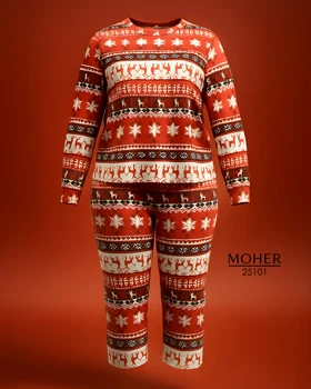 ست بلوز و شلوار راحتی کریسمسی