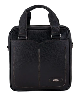 کیف اداری چرم سایز بزرگ مدل ابرویی NU-1255 (مشکی)