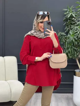 مانتو بغل سه دکمه آستین پیله