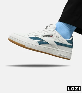کفش سفید آبی مردانه و زنانه Reebok CLUB
